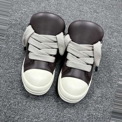Rick Owens Leather Low Sneakers 8