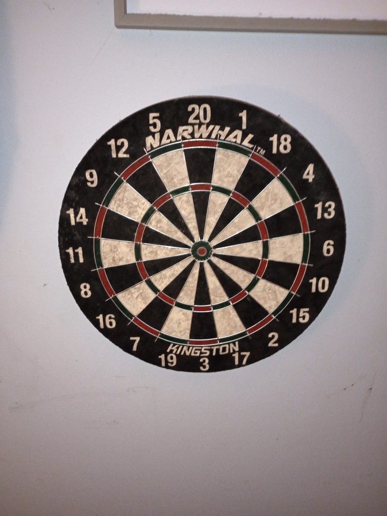 Narwhal Dart Board (Never Used)