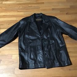 ROCK CREEK MENS LEATHER JACKET SIZE  LARGE EXECELLET CONDITION 