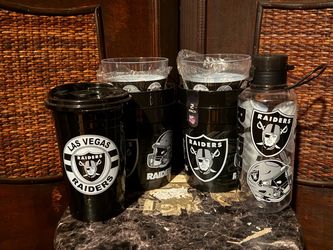 Las Vegas Raiders Cup & Bottle Bundle – 6 Pieces