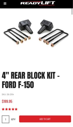 2004-2020 f150 4 inch rear lift blocks