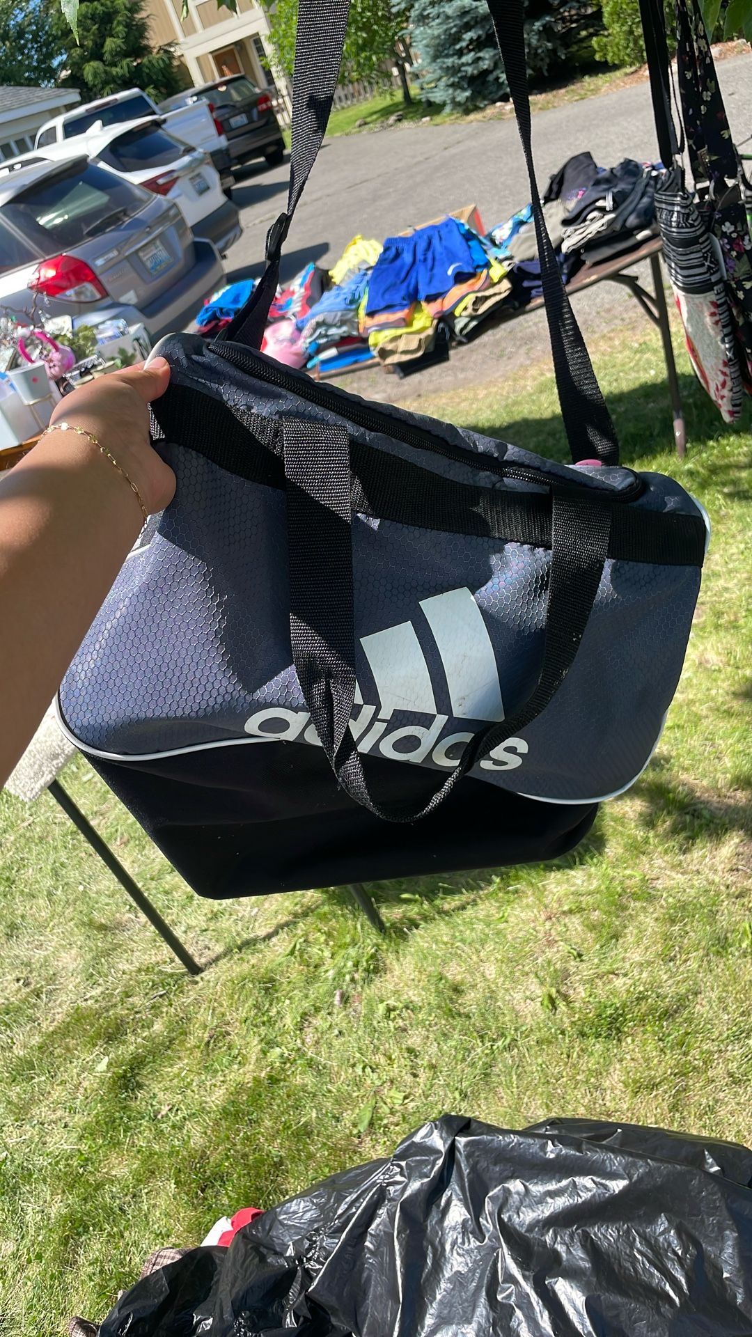 Adidas Duffle Bag Grey