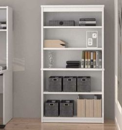 5 Tier Book Shelf White