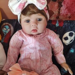 New Adorable Baby Doll Hand Painted Soft Body