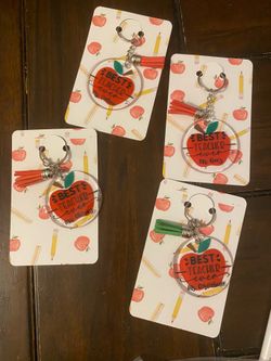 Handmade Teacher Keychain – Cute Gift for Teachers