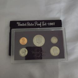  1987 United States Proof Set Coins.