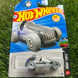 Hot Wheels Pass 'N Go silver car #hotwheels #racing