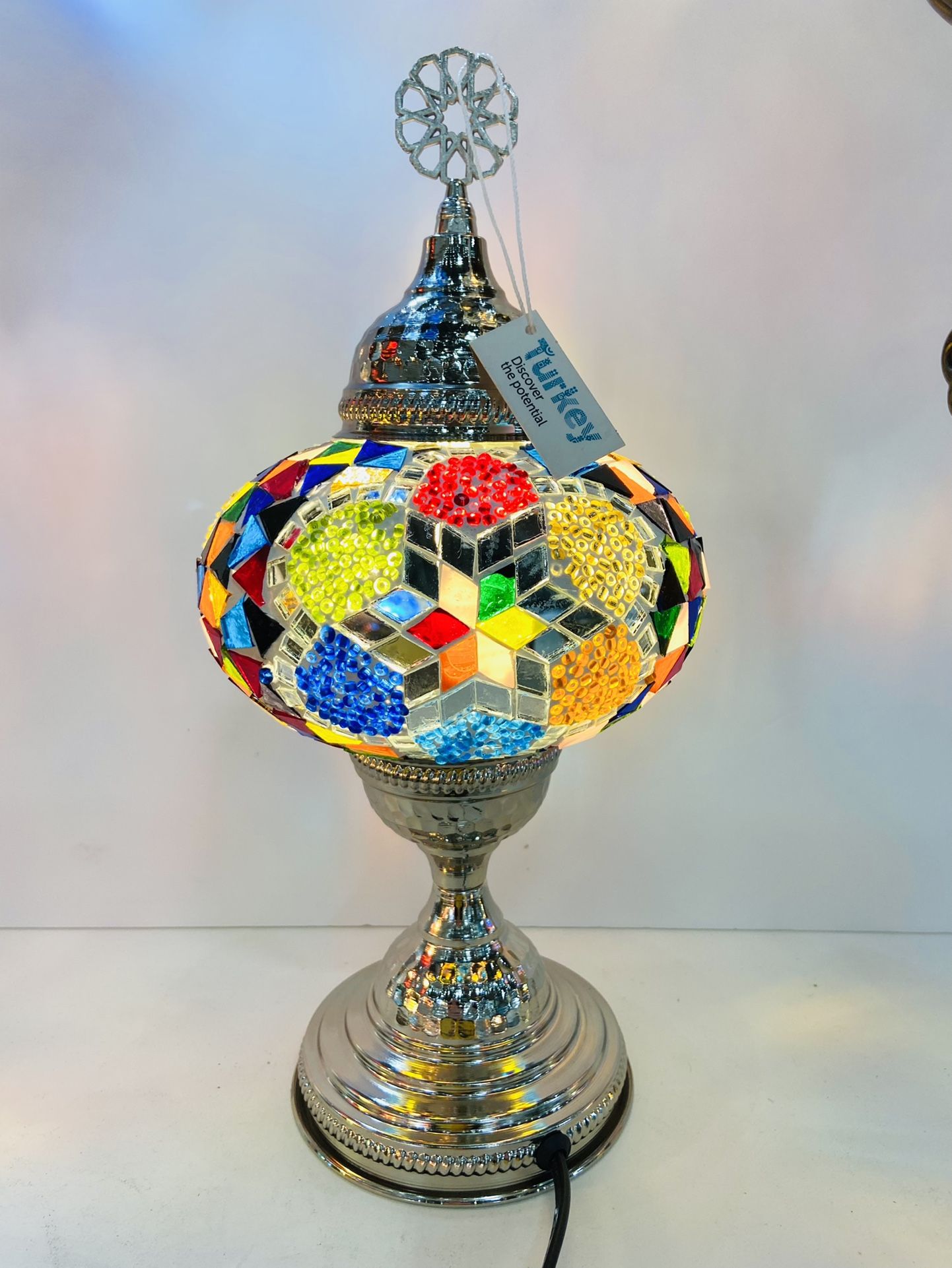 Turkish Table Lamp Silver Base