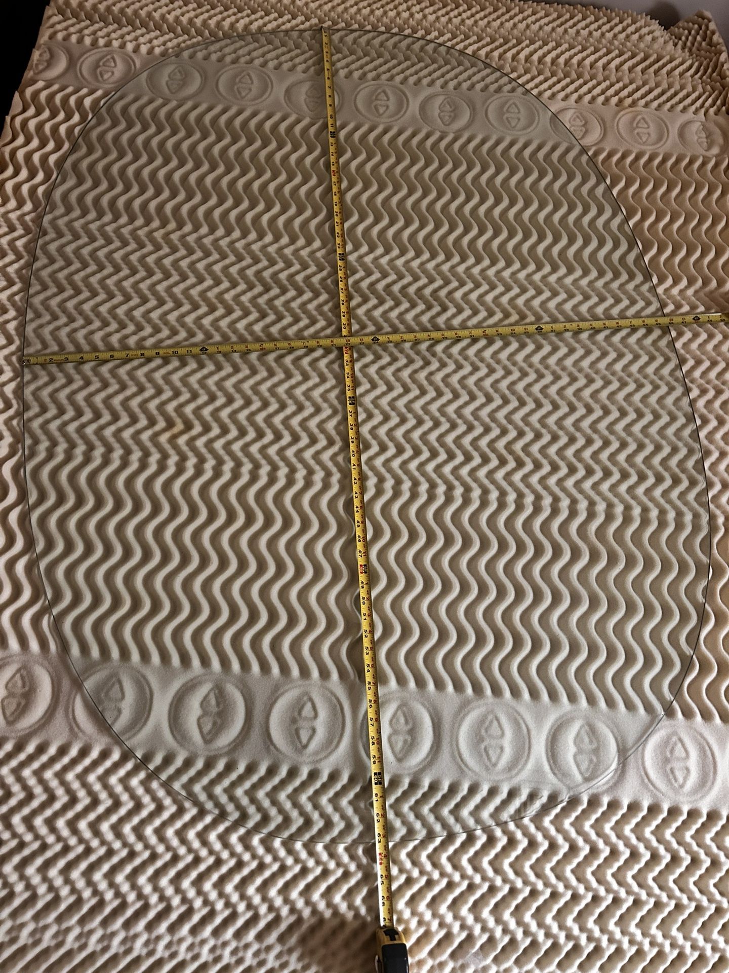 Glass Table Top 63 1/4" X 43 3/4"