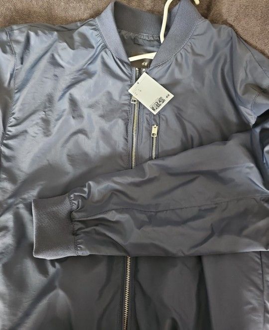 H&M Bomber Jacket Blue