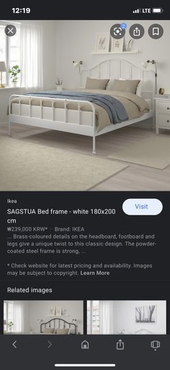 2 IKEA metal bed frame . $290