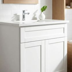 Royal Cabinets Shaker Vanity Base Cabinet – White