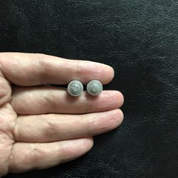 925 Sterling Silver Man’s Earrings (screw Back)