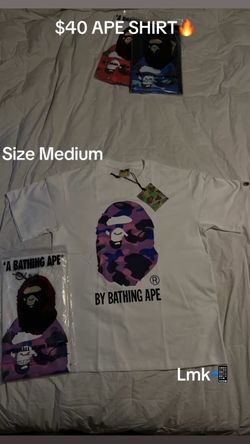 A Bathing Ape BAPE Graphic T-Shirt Size Medium