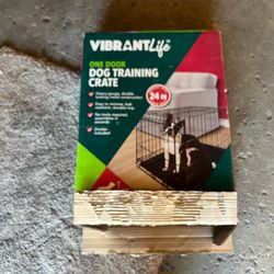 Dog training crate vibrant life