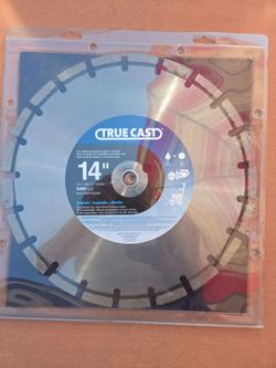 True cast asphalt cutting diamond blade 14in