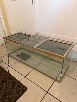 Large 48” Reptile Tank Terrarium w/ Heating Pad & Heat Lamp
