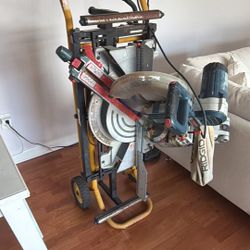 🔧 Bosch 12” Dual-Bevel Glide Miter Saw + Rolling Stand