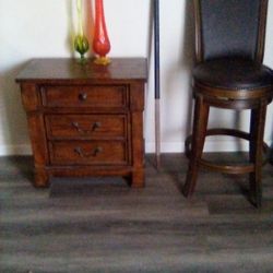 Table And Chair With Vase