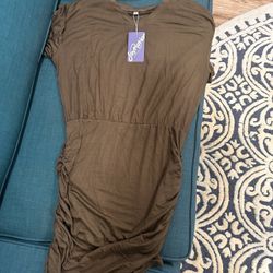 Green Fitted Mini Dress Size Medium