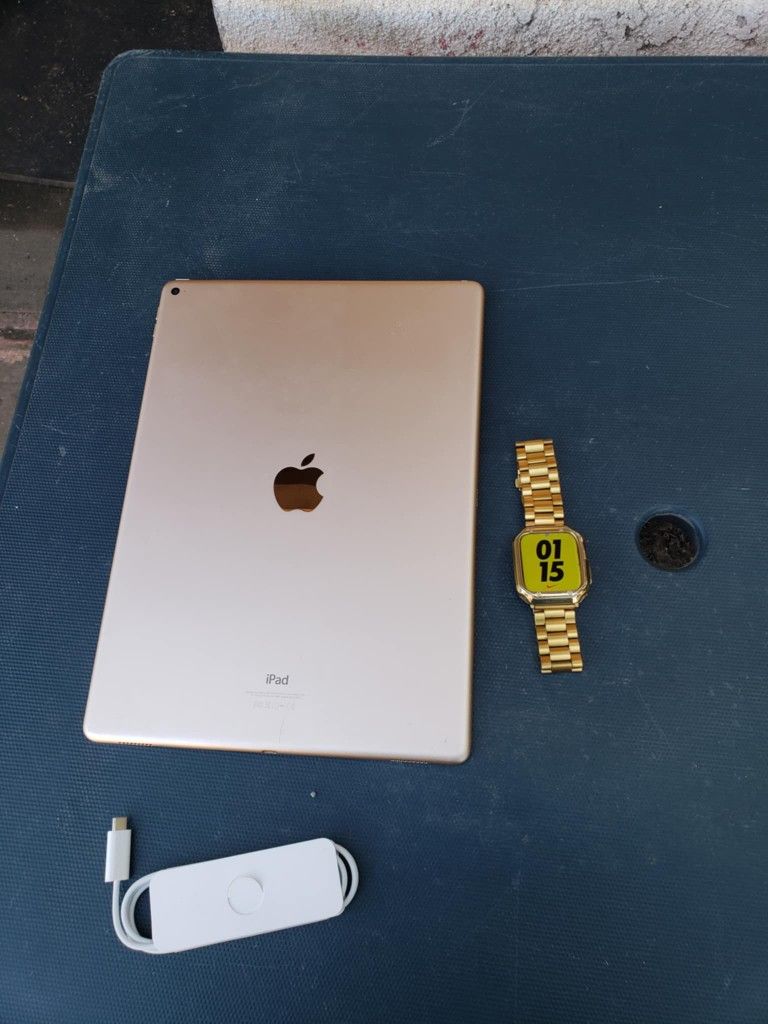 The Apple Watch Is Nike Edition Is Tmobile Unlocked. Series 7 45mm $300! The Ipad Pro 12.9 Big Big Ipad 128GB gold & White. $320 both $540!