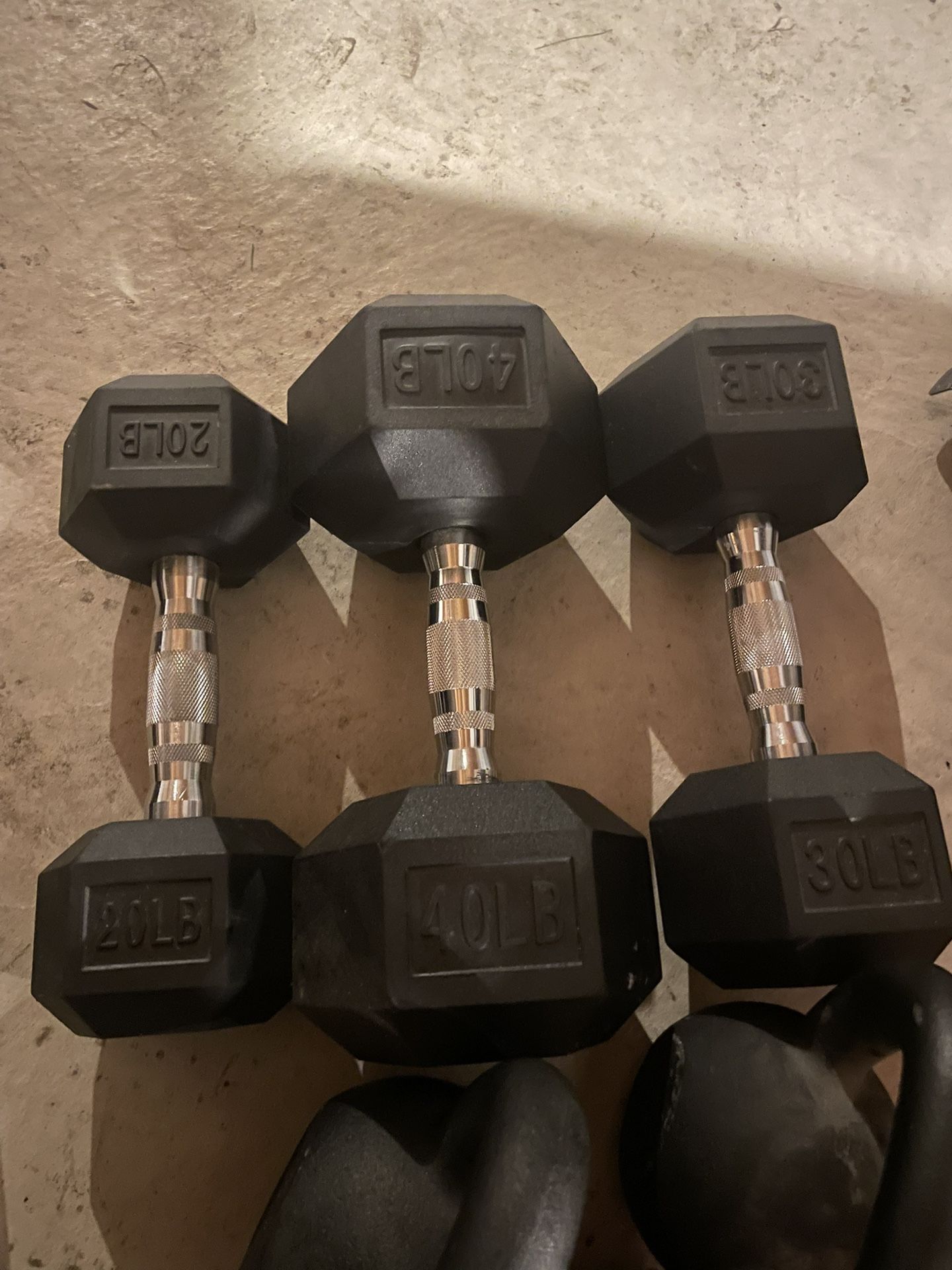 Home gym Weights -Dumbbells And Kettlebells