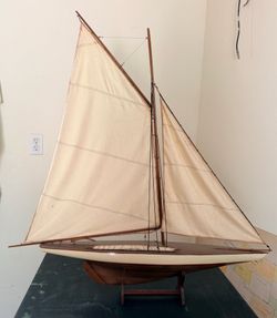 Vintage mid-century large Pand yacht sailboat