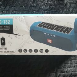 TG-182 Portable Solar Power Wireless Speaker (NEW)