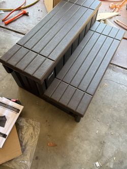 Spa Storage Steps New Assembled 