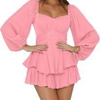 Pink Ruffle Romper / Jumpsuit – Size XL – Like New