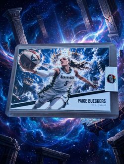 Paige Bueckers Custom Blast Trading Card