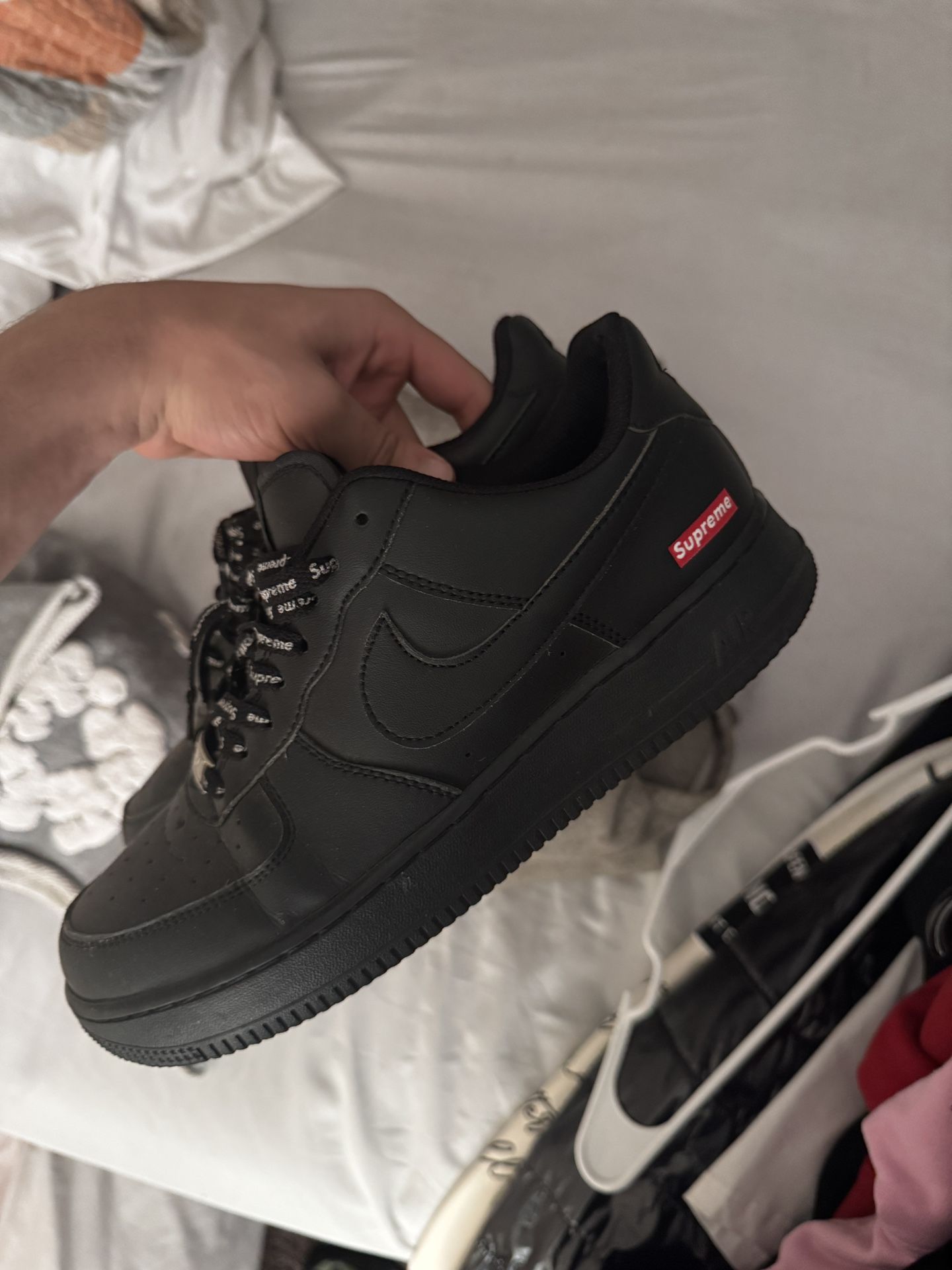 Black Supreme Air Forces 
