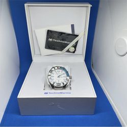 TechnoMarine Blackreef White & Turquoise Watch  Model-512003
