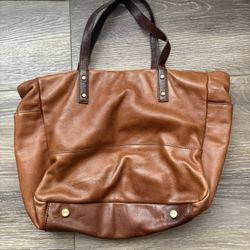 Brown Leather Tote