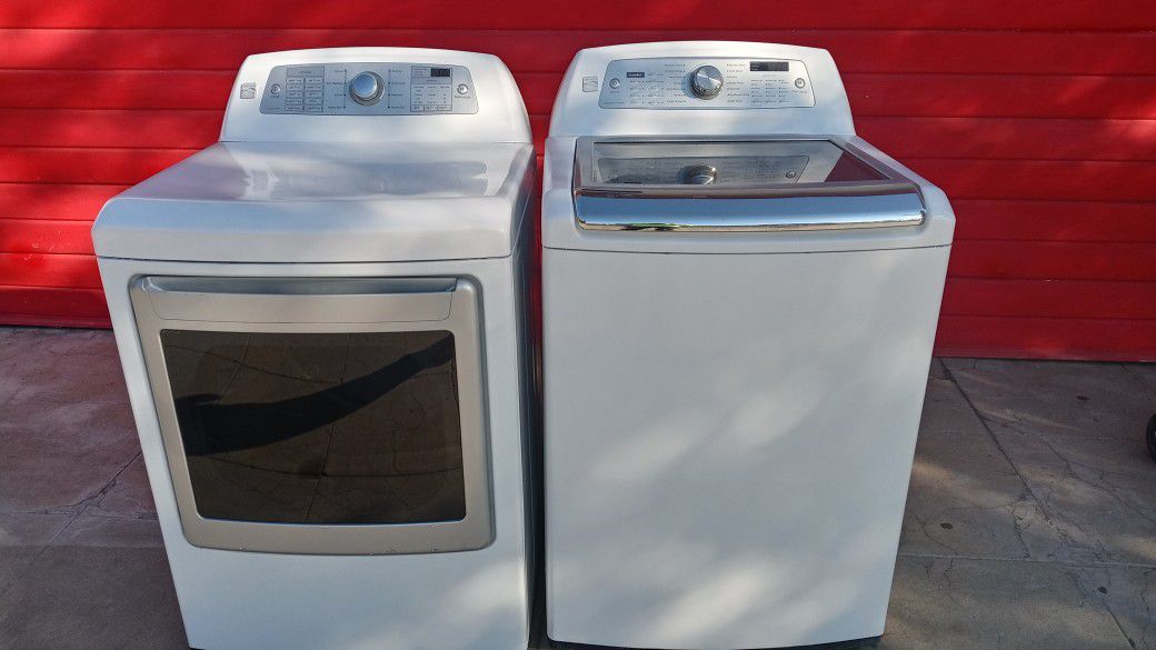 Kenmore Elite top load washer and gas dryer