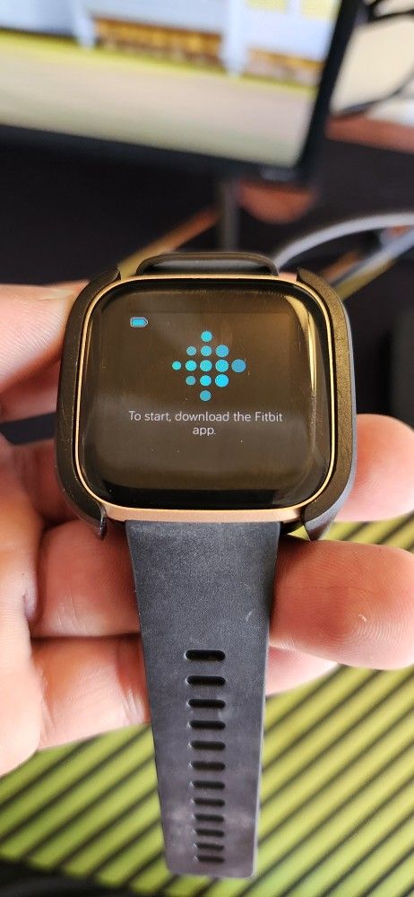Smart Watch Fitbit Versa2 Rose Gold With Black Band
