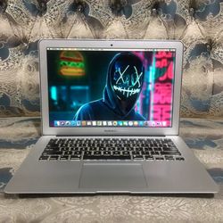 Macbook Air with video and audio programs.