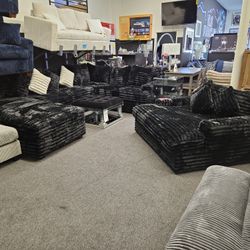 Gourges Set Sectional XL Corduroy Fabric $1998 Add XL CHAISE $649 