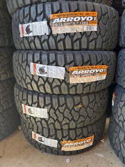 37x12.50R20 Arroyo RT Set of 4 New Tires Installed And Balanced