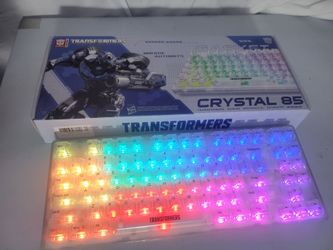 Transformers Mechanical Keyboard - Hot Swappable, Transparent, Linear, RGB, Tri Mode Wired/Wireless