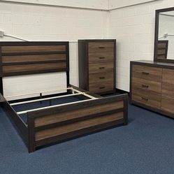 Vertani Queen Panel Bed/ Dresser/Mirror/Nightstand/Chest⚡Finance And Delivery Available ⚡NEW