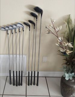 Ladies power bilt full set of golf clubs irons woods and hybrids