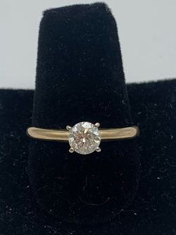 Diamond solitaire ring #13407