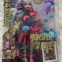Monster High Lagoona Blue Doll in Monster Ball Party Dress with Themed Accessories Like Balloons - NEW/SEALED