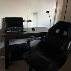 Laptop Desk & Massaging Office Chair.