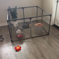 Clear dog Pen
