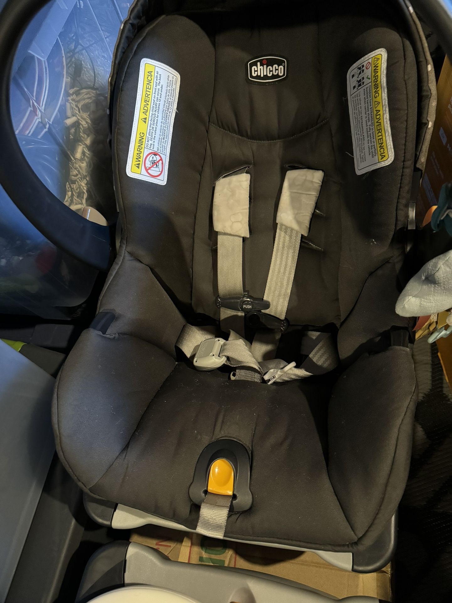 Chicco Car Seat, Two Bases, and Caddy
