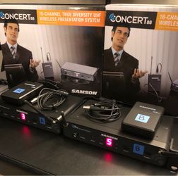 Two Samson Concert 88 Lavalier Microphones