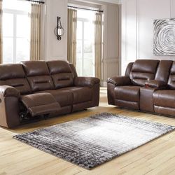 Reclining Sofa & Loveseat - Chocolate