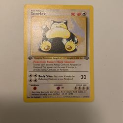 Snorlax 1st Edition 
